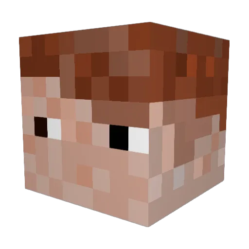 Tennys123 Minecraft avatar head, 3D render