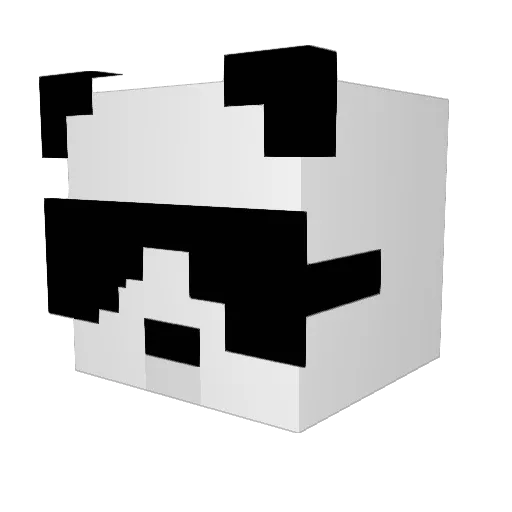 TenorGoofy Minecraft avatar head, 3D render