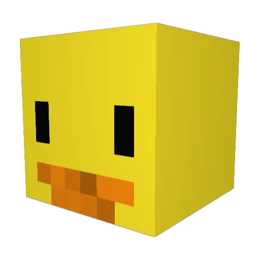 TenorSaxophone Minecraft avatar head, 3D render