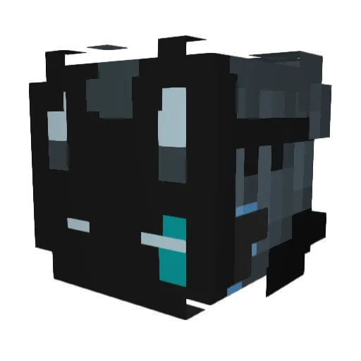 TenpaiFadora Minecraft avatar head, 3D render
