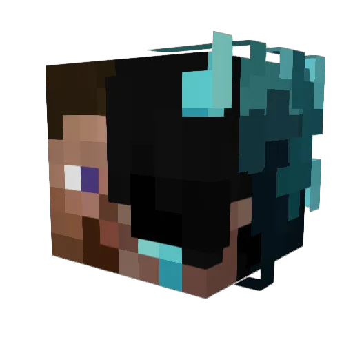 Tenreu Minecraft avatar head, 3D render