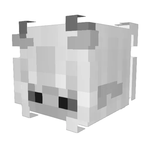 Tenroou Minecraft avatar head, 3D render