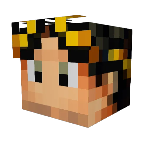 Tenrys Minecraft avatar head, 3D render