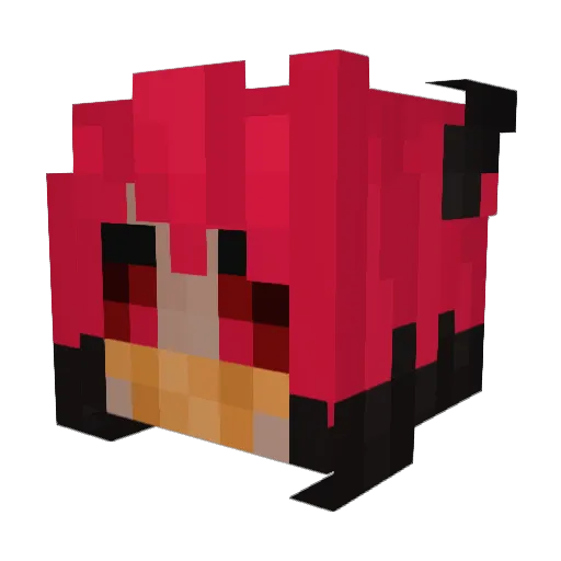 Tensa19 Minecraft avatar head, 3D render