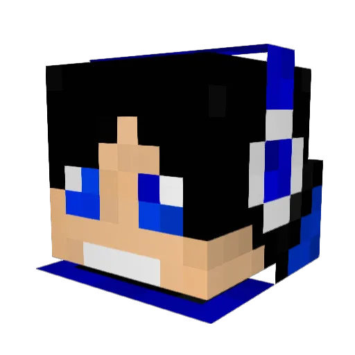 Tensaum Minecraft avatar head, 3D render
