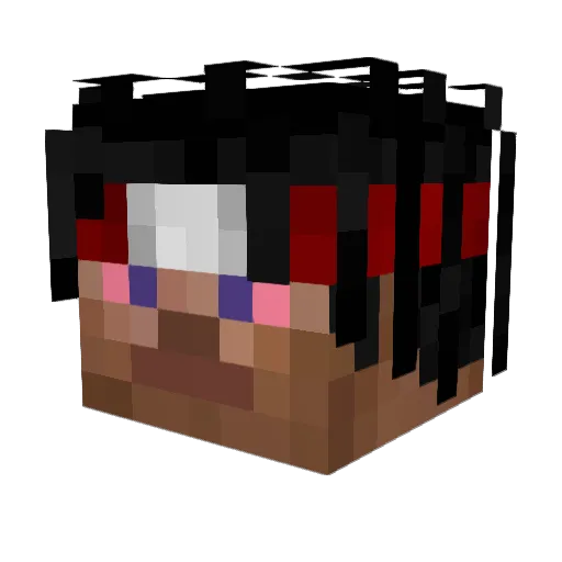 Tenseyy_ Minecraft avatar head, 3D render