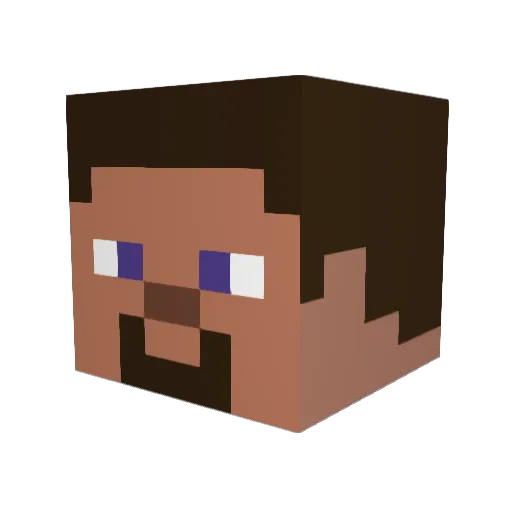 TenshiXx69 Minecraft avatar head, 3D render