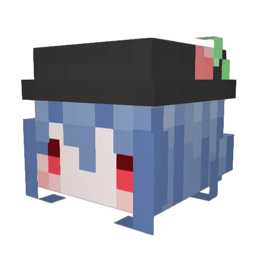 Tenshi_Sama Minecraft avatar head, 3D render