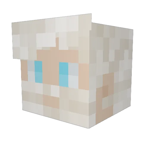 Tenshisensei1 Minecraft avatar head, 3D render