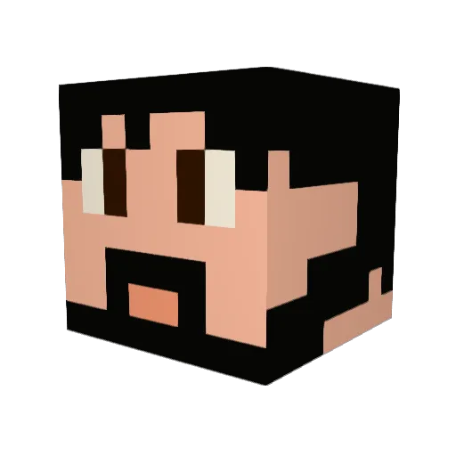 Tenshyrok Minecraft avatar head, 3D render