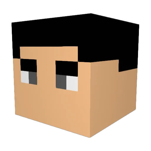 Tentacionem Minecraft avatar head, 3D render