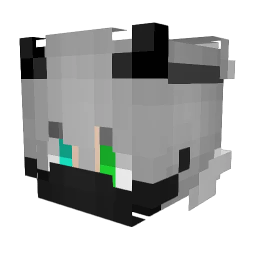 Tentarme Minecraft avatar head, 3D render