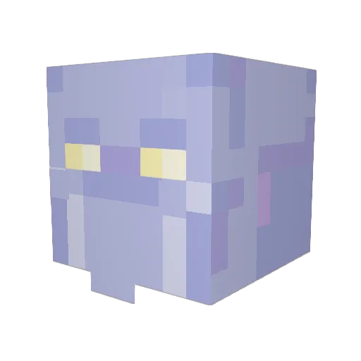 Tentoumochi Minecraft avatar head, 3D render