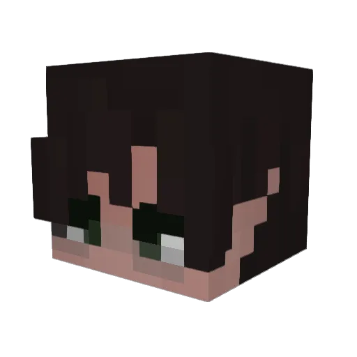 Tentroy Minecraft avatar head, 3D render