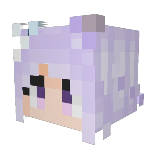 TenyoShu Minecraft avatar head, 3D render