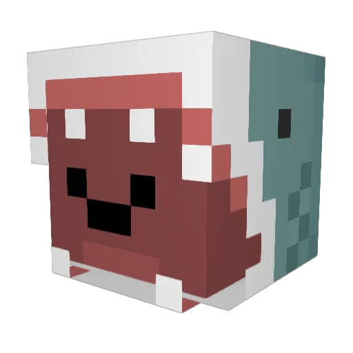 Tenzegrity Minecraft avatar head, 3D render