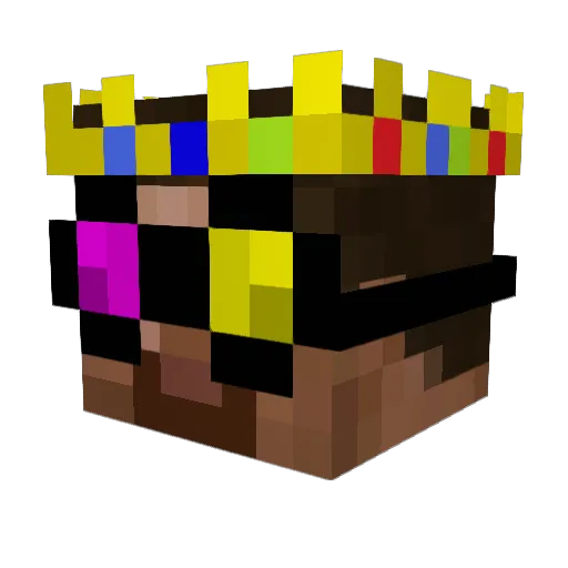 Tenzer_21 Minecraft avatar head, 3D render