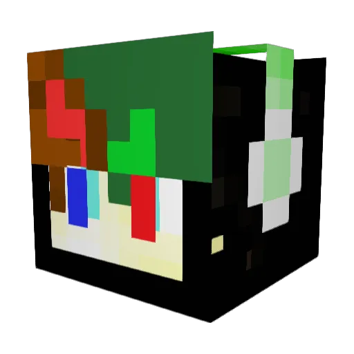 Tenzu1010 Minecraft avatar head, 3D render