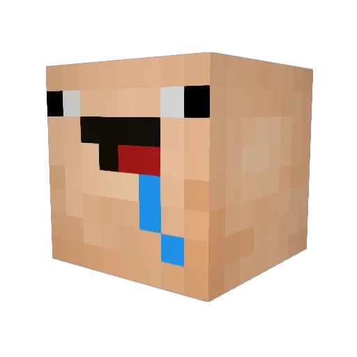 TeoPlayz Minecraft avatar head, 3D render
