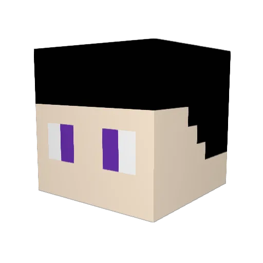 Teo_Jung Minecraft avatar head, 3D render