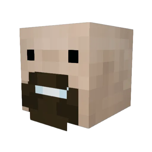 Teo_Melander Minecraft avatar head, 3D render