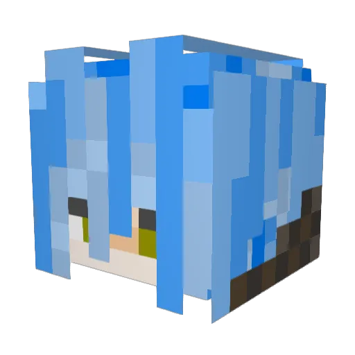 Teo_teo Minecraft avatar head, 3D render