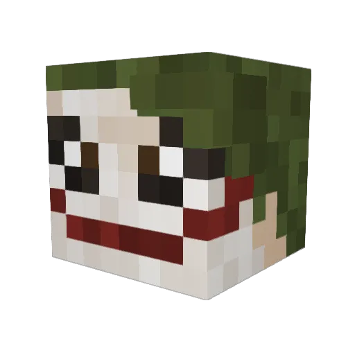 Teobubs Minecraft avatar head, 3D render