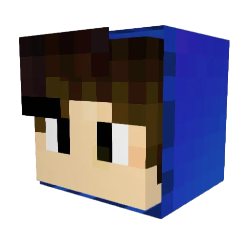 Teoh23 Minecraft avatar head, 3D render