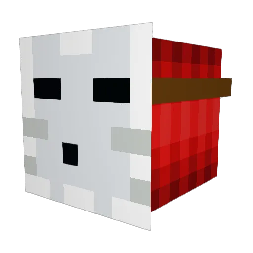 Teolod Minecraft avatar head, 3D render