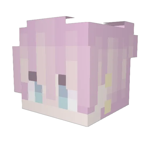 Teomaann Minecraft avatar head, 3D render