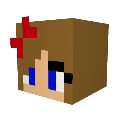 TeonTroni Minecraft avatar head, 3D render