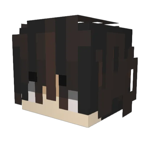 Teonilz Minecraft avatar head, 3D render