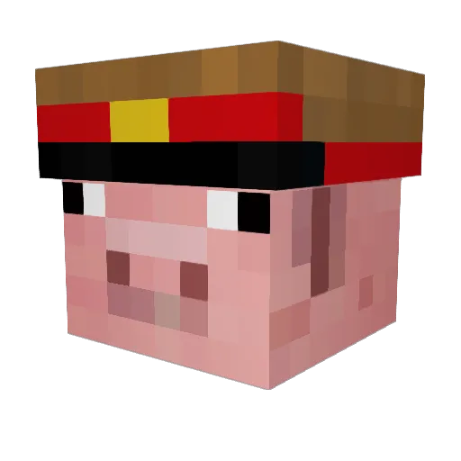 Teosofo Minecraft avatar head, 3D render
