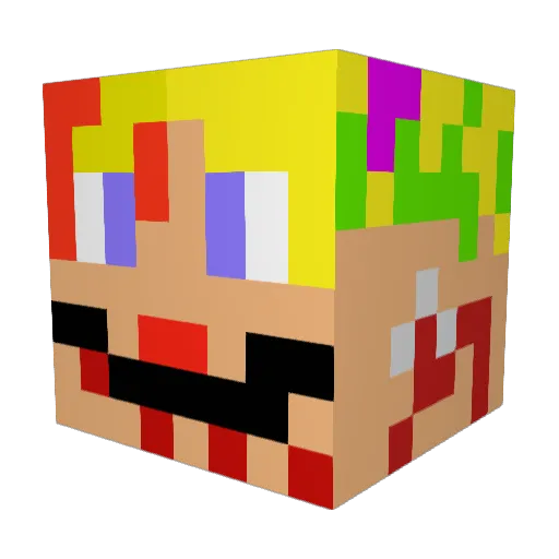 Teototo2008 Minecraft avatar head, 3D render
