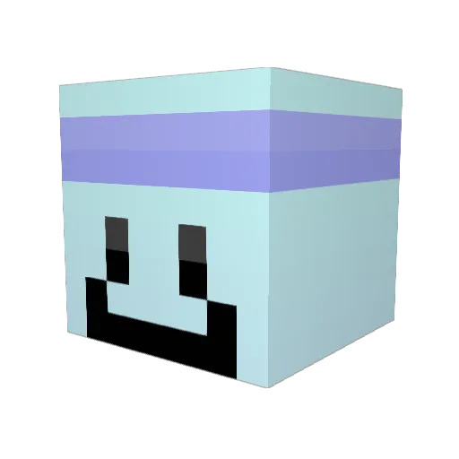 Teotrix Minecraft avatar head, 3D render