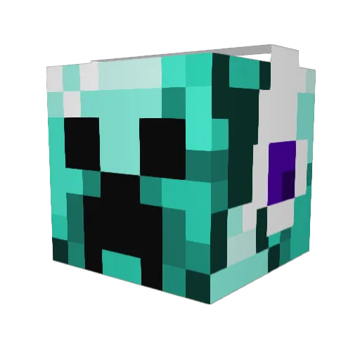 Teoxz14 Minecraft avatar head, 3D render