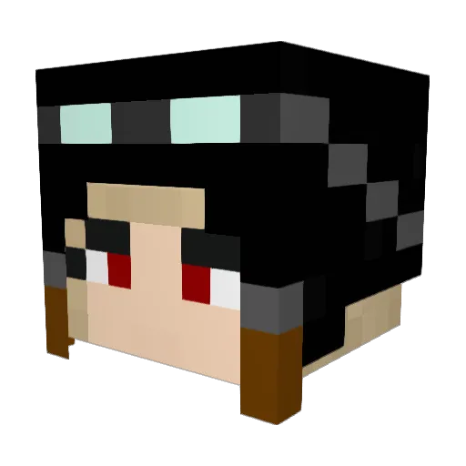 Teozard Minecraft avatar head, 3D render