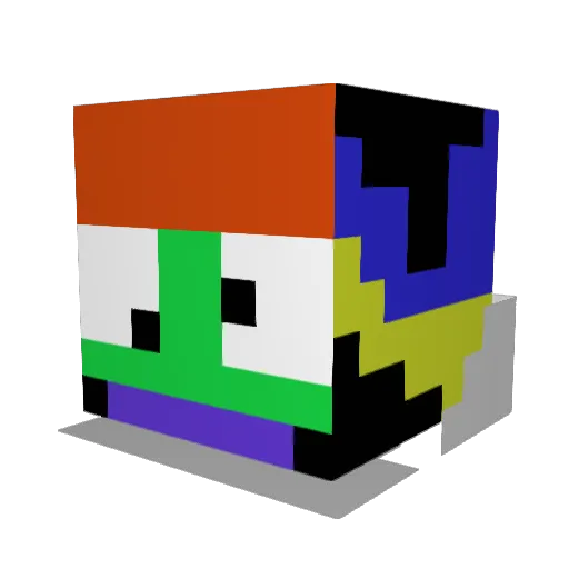 Tepe15 Minecraft avatar head, 3D render