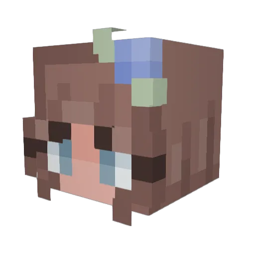 Tepharc Minecraft avatar head, 3D render