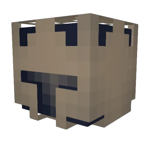 Tepijoo Minecraft avatar head, 3D render