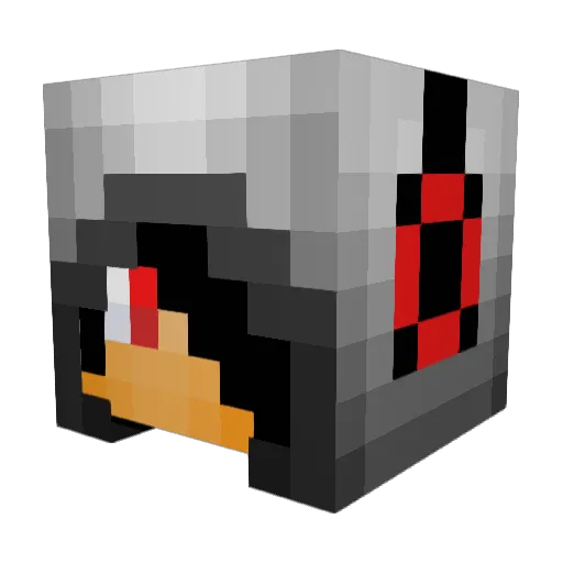 Teqsam Minecraft avatar head, 3D render
