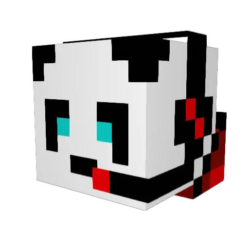 TequilaMonster Minecraft avatar head, 3D render