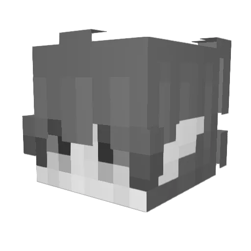 TeraGame Minecraft avatar head, 3D render
