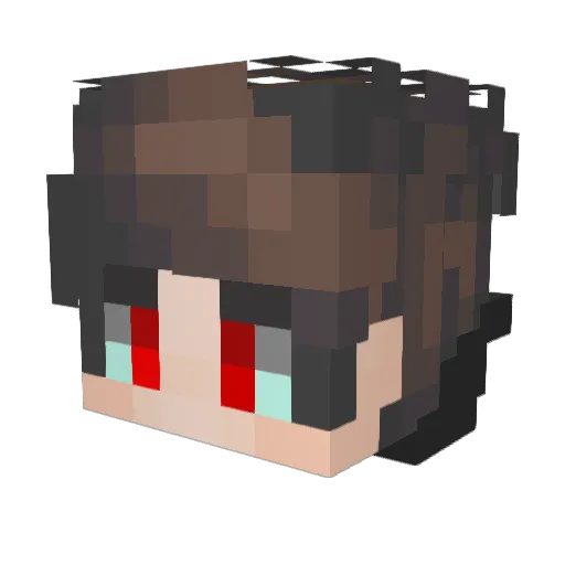 TeraMock Minecraft avatar head, 3D render