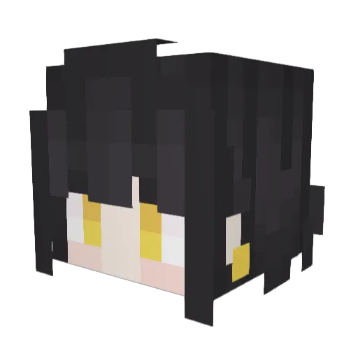 Tera_AU Minecraft avatar head, 3D render