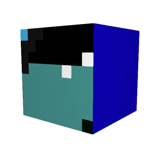 Terakles Minecraft avatar head, 3D render