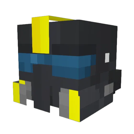Teramp Minecraft avatar head, 3D render