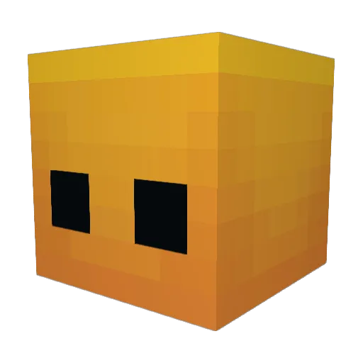 TerasHD Minecraft avatar head, 3D render