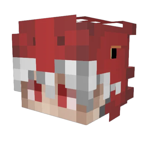 TeratoDragon Minecraft avatar head, 3D render