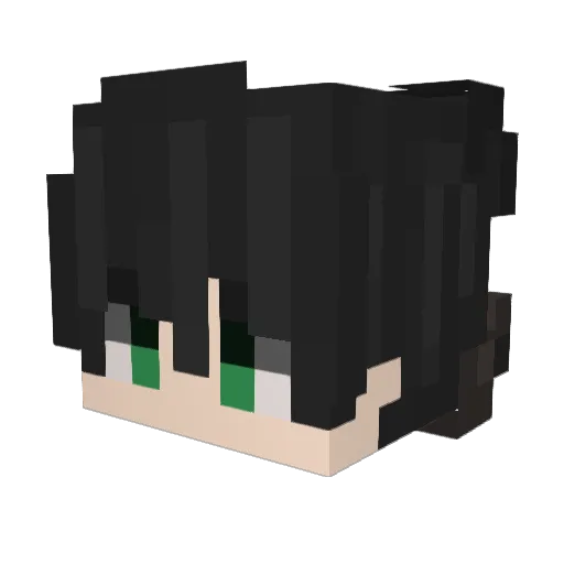 Teravern Minecraft avatar head, 3D render